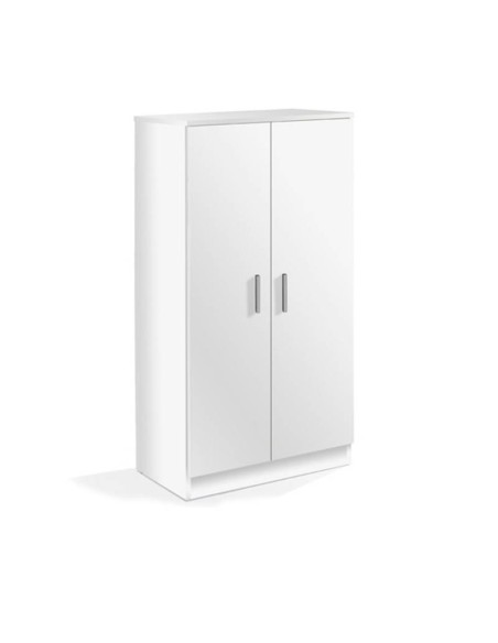 Zapatero Basic 2 puertas en blanco mate