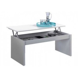 Mesa de Centro Elevable Blanca