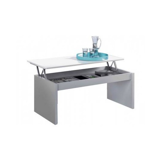 Mesa de Centro Elevable Blanca
