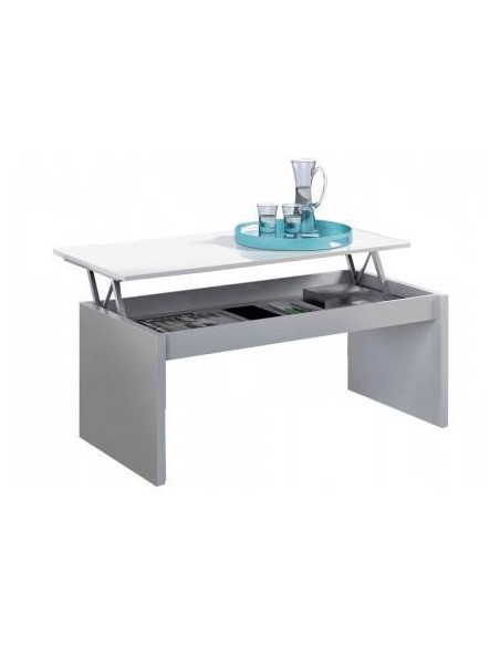 Mesa de Centro Elevable Blanca