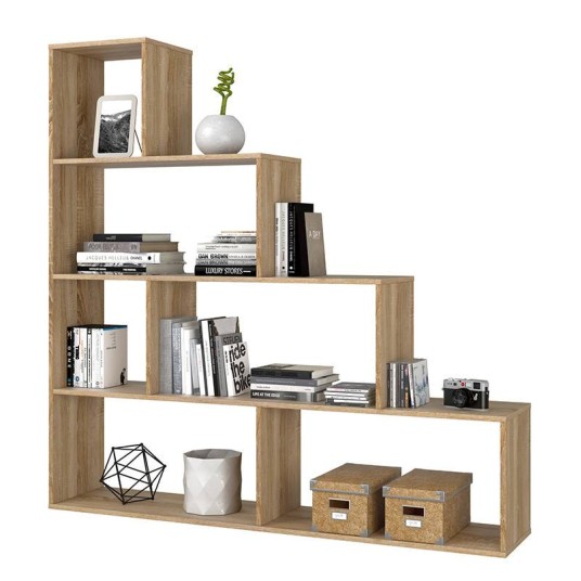 Estantería modular Mulk Fores 6 estantes roble Canadian