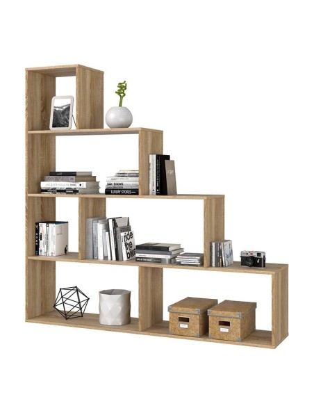 Estantería modular Mulk Fores 6 estantes roble Canadian
