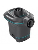 Inflador eléctrico Quick-fill compacto con boquillas intercambiables para colchones y barcas hinchables