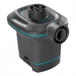 Inflador eléctrico Quick-fill compacto con boquillas intercambiables para colchones y barcas hinchables