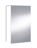 camerino de baño con espejo blanco brillo moderno