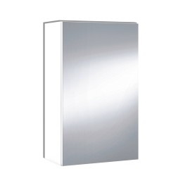 camerino de baño con espejo blanco brillo moderno