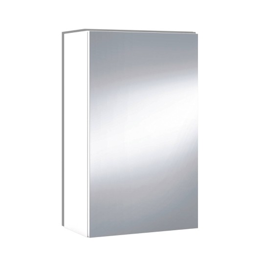 camerino de baño con espejo blanco brillo moderno